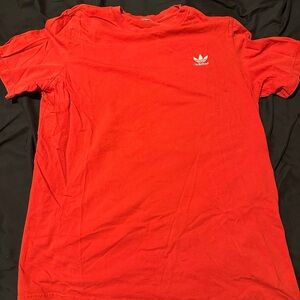 Adidas Men's Red Tee with Logo